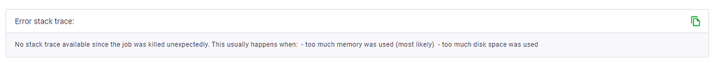 Too much memory was used bug - Bug & Error Reports - VIKTOR Community