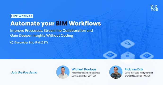 LinkedIn announcement speakers visual- BIM webinar